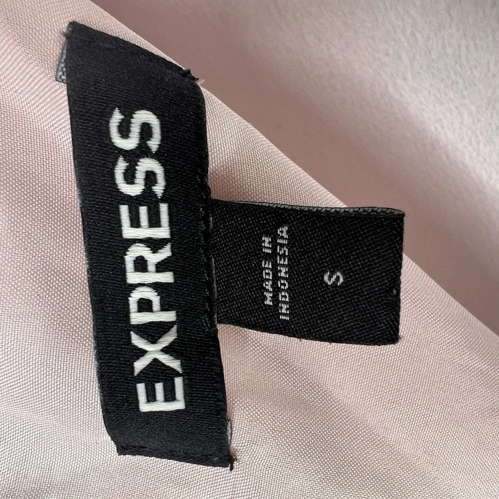 Express Floral Tiered Maxi Dress‎ Pink Tie Strap Cottagecore Romantic Feminine S